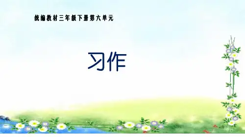 部编版三年级下册-习作：身边那些有特点的人ppt教学课件1