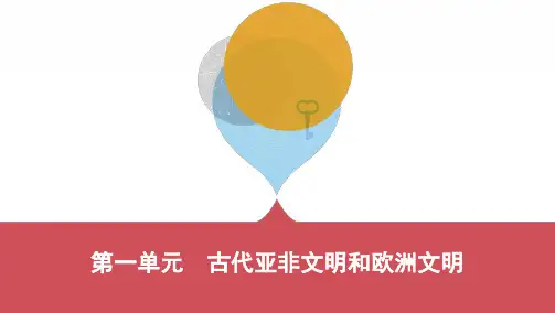 2020年河南中考历史基础课件：第一单元 古代亚非文明和欧洲文明