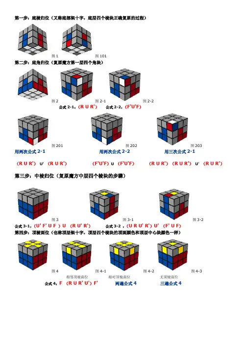 魔方公式(有图)