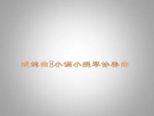 苏少版小学六年级音乐下册(五线谱)戏谑曲  e小调小提琴协奏曲_课件1