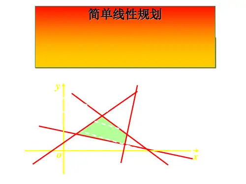 简单线性规划优秀课件3