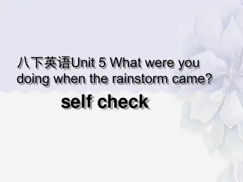公开课获奖《Unit 5 What were you doing when the 课件4 