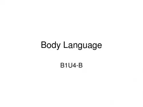 B1U4-B-Body Language