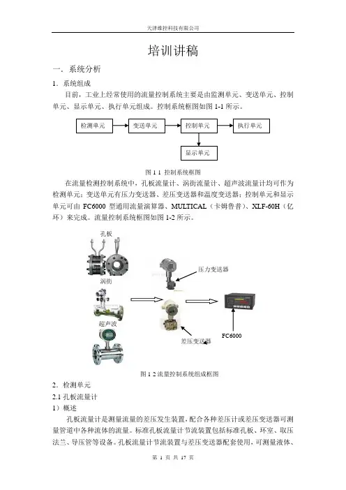 流量计培训讲稿要点
