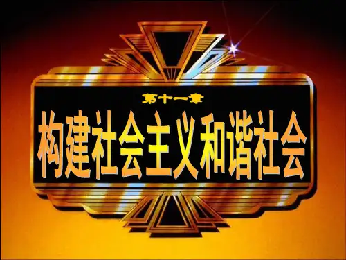 构建社会主义和谐社会(4)PPT