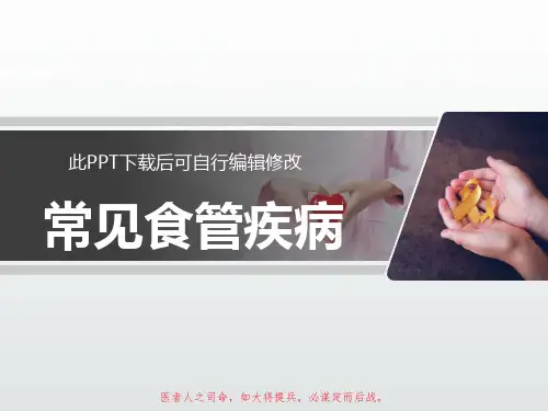 常见食管疾病PPT课件