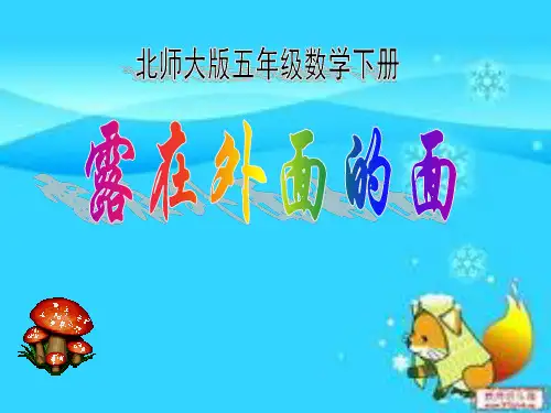 北师大版五年级下册数学 《露在外面的面》长方体PPT教学课件