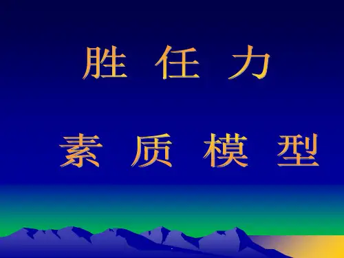 胜任力ppt课件