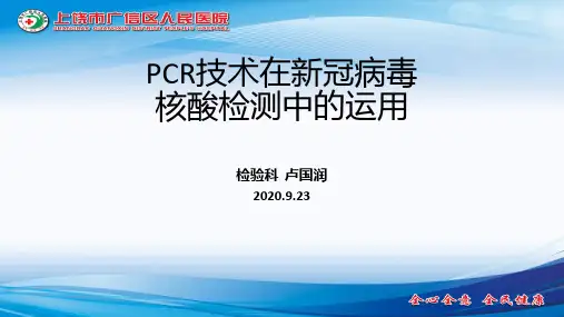 PCR技术在新冠病毒核酸检测中的运用