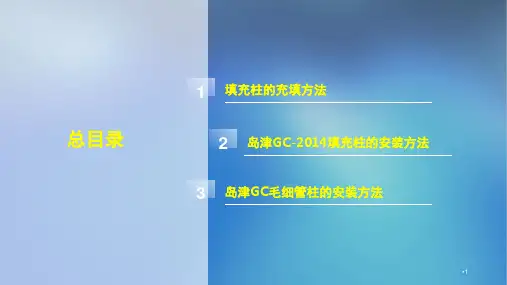 色谱柱的充填和安装PPT课件