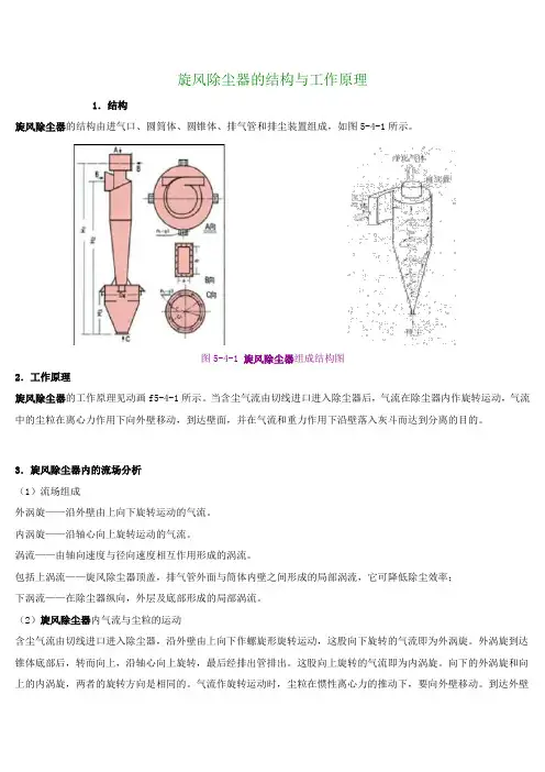 旋风除尘器的结构与工作原理(精)