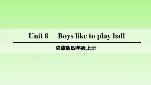 陕旅版英语四年级上册第八单元Part A教学课件