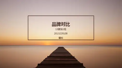 服饰品牌对比PPT课件(22张)