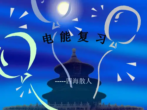 中考物理复习电能 苏科版优秀课件