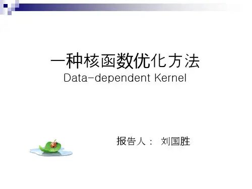 基于核及其优化的流形学习算法