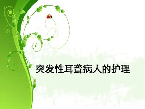 突发性耳聋病人的护理ppt课件