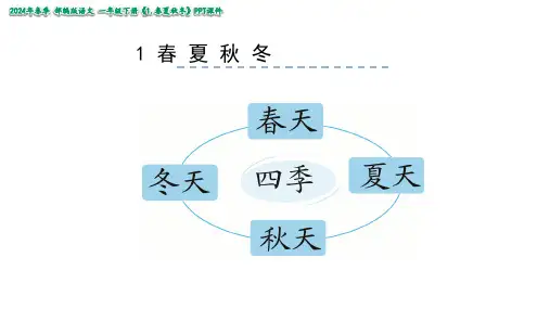 识字1春夏秋冬课件(共35张PPT)