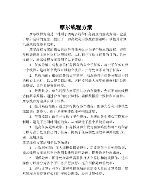 摩尔线程方案