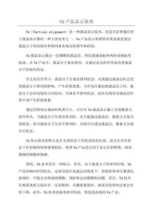 VA产品显示原理