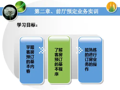 前厅服务于管理第二章