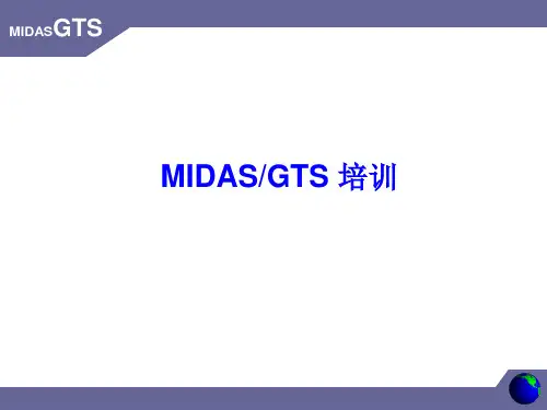 MIDASGTS建模培训教程 ppt课件