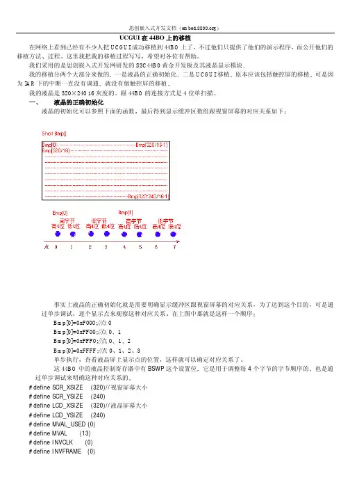 UCGUI在44BO上的移植