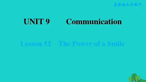 九年级英语下册Unit9CommunicationLesson52ThePowerofa习题课件