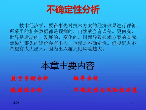 敏感性分析PPT课件
