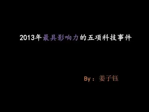 2013最具影响力TOP5