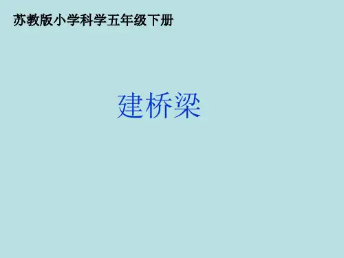 五年级下册科学课件-2.3建桥梁 苏教版 (共18张PPT)