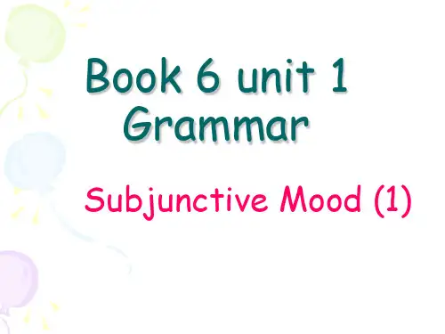 人教版高中英语选修六Unitgrammar