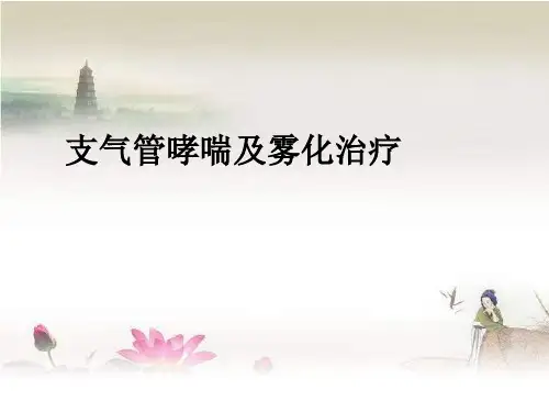 支气管哮喘及雾化治疗 PPT