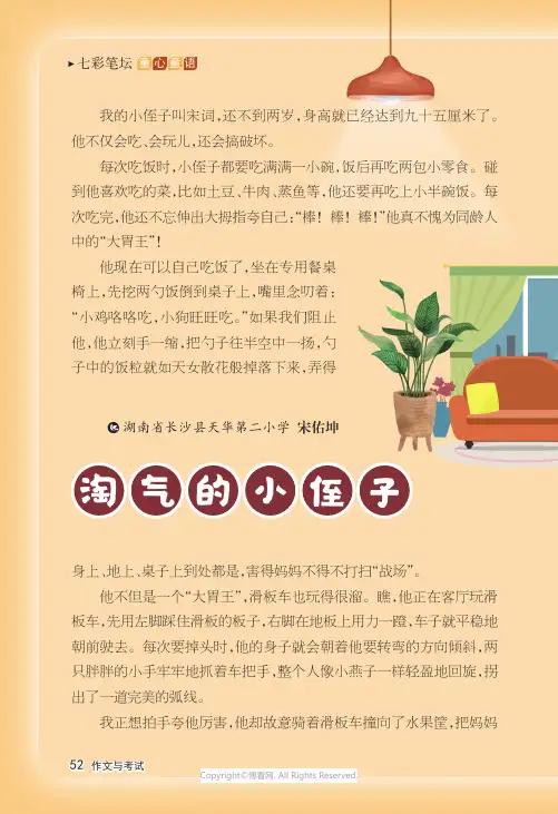 淘气的小侄子