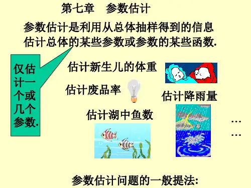概率论  第七章 参数估计