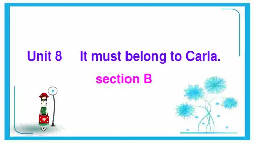 人教版英语9年级上册第8单元sectionB知识点总结