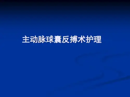 主动脉球囊反搏术护理PPT课件