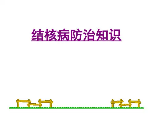 学生肺结核防治知识宣传讲座ppt课件
