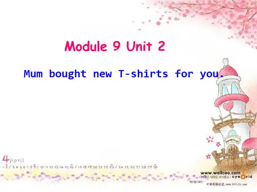 最新审定  新外研版五下M9U2 Mum bought new T-shirts for you优质课件