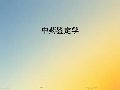 中药鉴定学[1]
