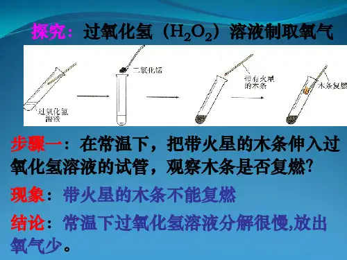 分解过氧化氢制取氧气