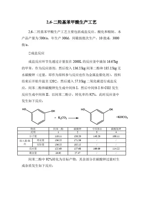 2,6-二羟基苯甲酸生产工艺