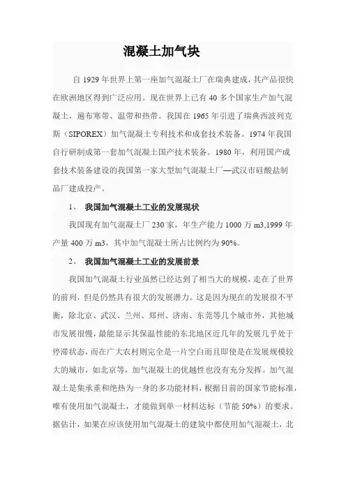 加气块文资料