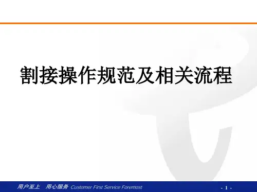 割接流程规范