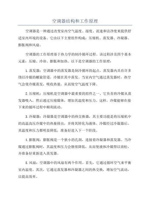 空调器结构和工作原理