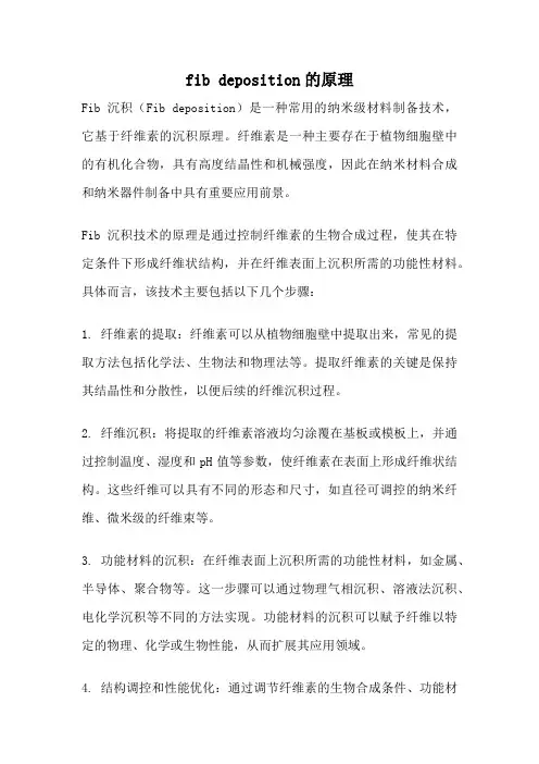 fib deposition的原理
