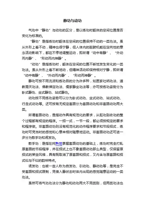静功与动功