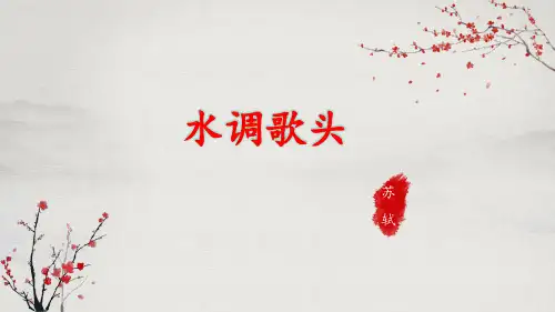 第13课《诗词三首——水调歌头》课件(共25张PPT)2021—2022学年部编版语文九年级上册