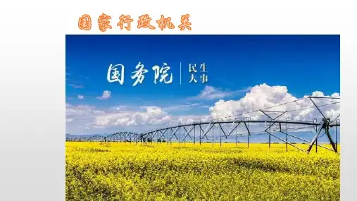 人教版八年级道德与法治下册6.3国家行政机关(共25张PPT)