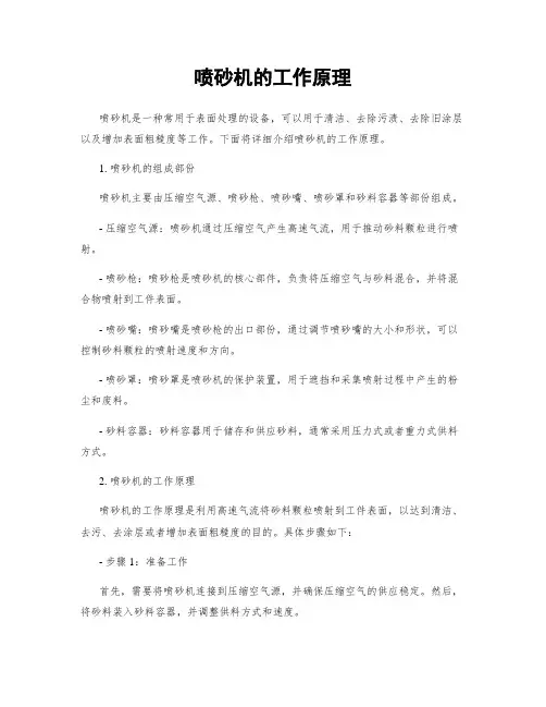 喷砂机的工作原理 2