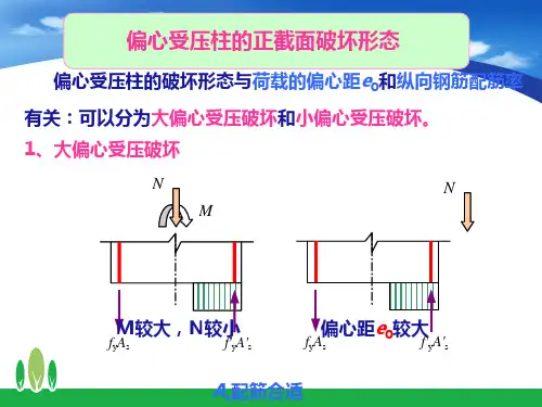 偏心受压柱的正截面破坏形态.
